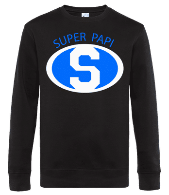 Super Papi Blue - Sweat-shirt standard pour homme - Noir - Devant