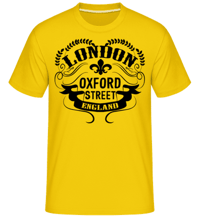 London England Icon -  Shirtinator Men's T-Shirt - Golden yellow - Front