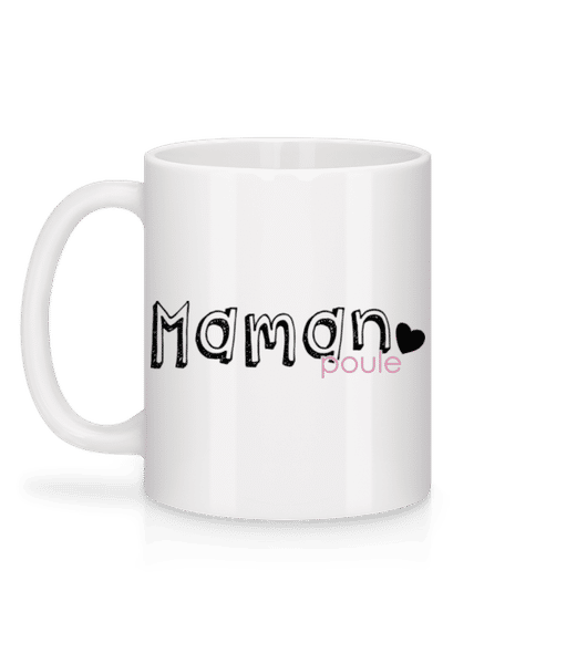 Aperçu: Maman Poule - Mug en céramique blanc - Blanc - Derrière