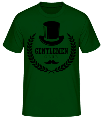 Gentlemen Club Schnauzer - Pánské tričko B&C - Bottle green - Napřed