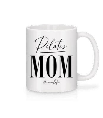 Pilates Mom Momlife - Mug en céramique blanc - Blanc - Devant