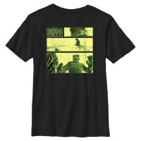 Star Wars - The Book of Boba Fett - Sand Creature Story Panels - Kids T-Shirt - Black - Front