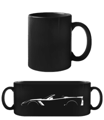 'Chevrolet Corvette C7 Z06' Silhouette · Schwarze Tasse