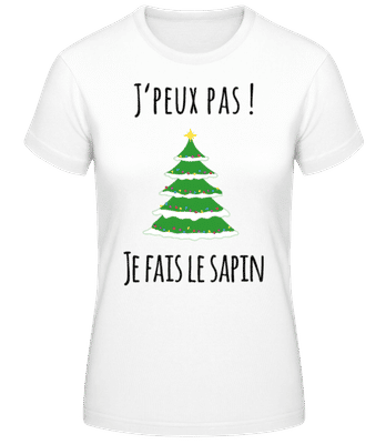 Je Fais Le Sapin - T-shirt standard Femme - Blanc - Devant