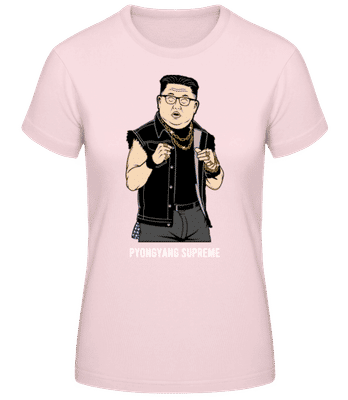 Kim Jong Un Pyongyang Supreme - T-shirt standard Femme - Rose - Devant