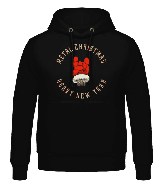 Preview: Metal Christmas - Men's Hoodie - Black - Front