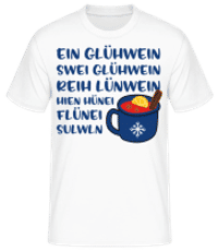 Ein Glühwein - Männer Basic T-Shirt - Weiß - Vorne