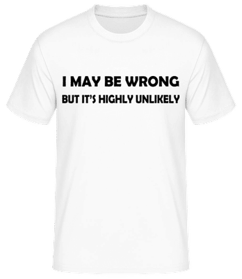 I May Be Wrong - T-shirt standard Homme - Blanc - Devant