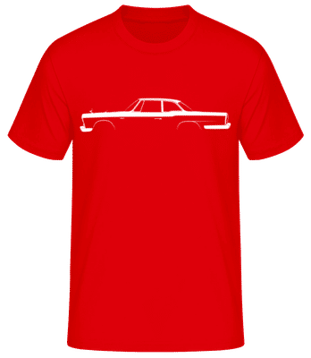 'Nissan Skyline Sports Coupe' Silhouette - Pánske basic tričko - Červená - Predné