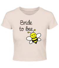 Bride To Bee - Crop T-Shirt - Rosa - Vorne
