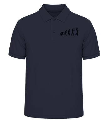 Évolution du golf - Polo en piqué fin pour hommes - Bleu marine - Devant