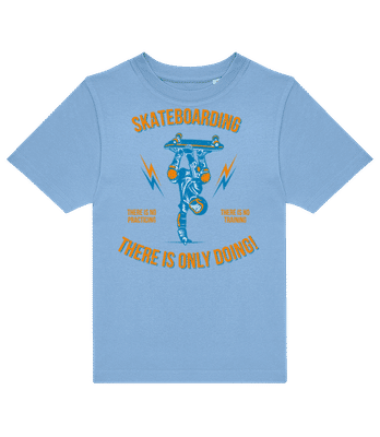 Skateboarding - Camiseta niño B&C - Azul claro - delante