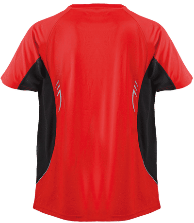 Männer Trikot - Rot / Schwarz - Hinten