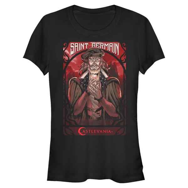 Aperçu: Netflix - Castlevania - Saint Germain - Femme T-shirt - Noir - Devant