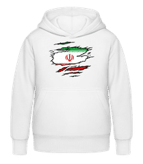 RoZtrhaná Vlajka Irán · Dĕtská mikina s kapucí