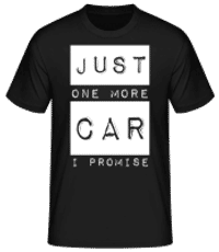 Just One More Car I Promise - Pánske basic tričko - Čierna - Predné