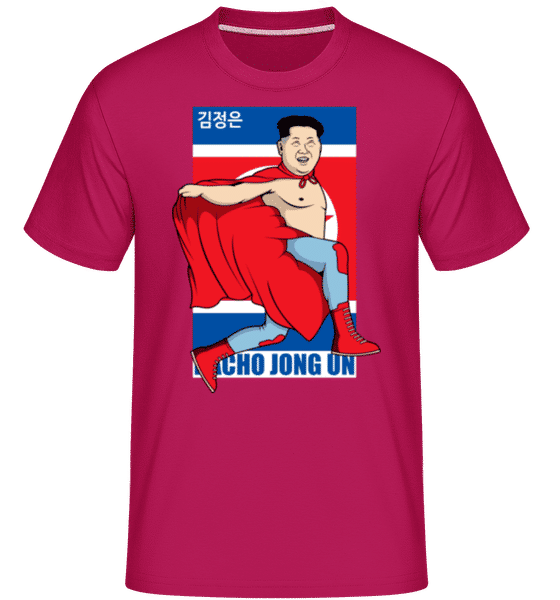 Preview: Nacho Libre Jong Un -  Shirtinator Men's T-Shirt - Magenta - Front