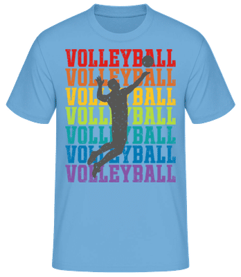 Volleyball Retro Man - T-shirt standard Homme - Bleu clair - Devant