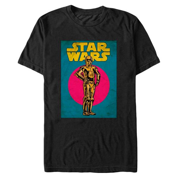Vorschau: Star Wars - C-3PO C3PO Card - Männer T-Shirt - Schwarz - Vorne