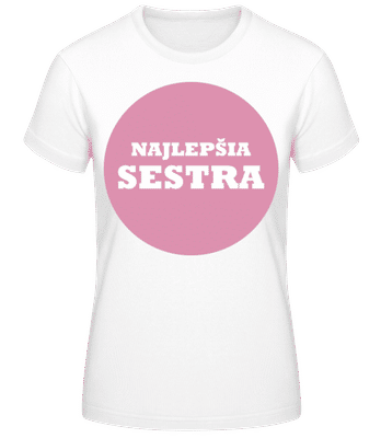 Najlepšia Sestra - Dámske basic tričko - Biela - Predné