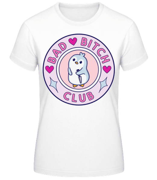 Aperçu: Bad Btch Club - T-shirt standard Femme - Blanc - Devant