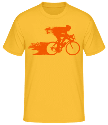 Cyclist - Camiseta básica para hombre - Amarillo dorado - delante
