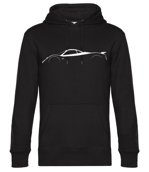 Aperçu: 'Pagani Zonda C12' Silhouette - Sweat à capuche premium Unisexe - Noir - Devant