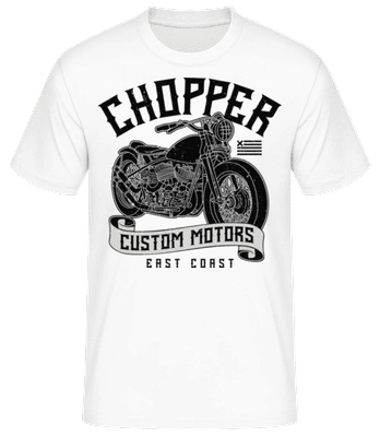 Chopper Custom Motors - T-shirt standard Homme - Blanc - Devant