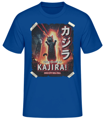 Catzilla The Return Of Kajira - Männer Basic T-Shirt - Royalblau - Vorne
