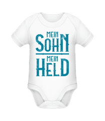 Mein Sohn Mein Held · Baby Bio Strampler