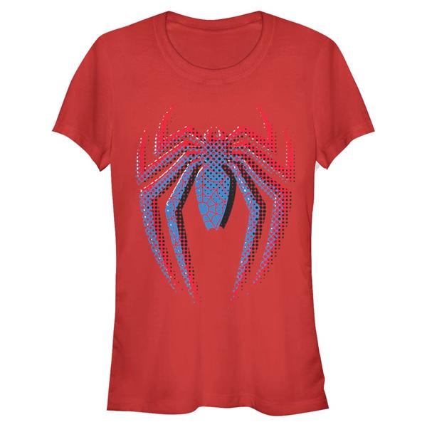Aperçu: Marvel - Spider-Man - Spider-Man Layered Logo - Femme T-shirt - Rouge - Devant