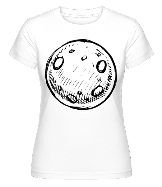 Aperçu: Lune -  T-shirt Shirtinator femme - Blanc - Devant