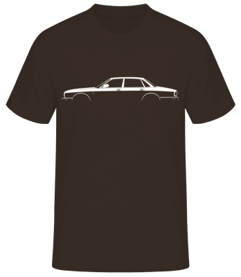 'Jaguar XJ (X300)' Silhouette - T-shirt standard Homme - Marron - Devant
