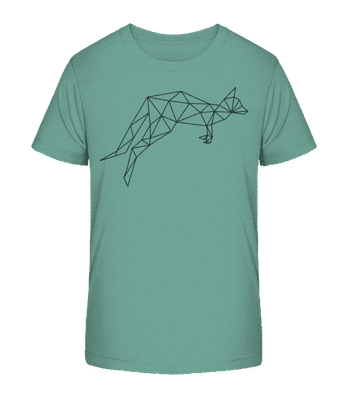 polygón Kangaroo - Detské bio tričko Stanley Stella 2.0 - Modrozelená - Predné