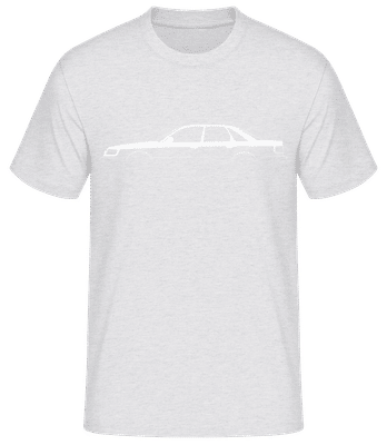 'Audi S6 (C4)' Silhouette - T-shirt standard Homme - Gris chiné - Devant