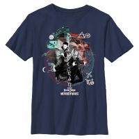 Marvel - Doctor Strange - Doctor Strange & Scarlet Witch Magic Glitch - Kids T-Shirt - Navy - Front