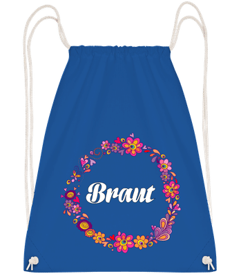 Braut - Turnbeutel - Royalblau - Vorn