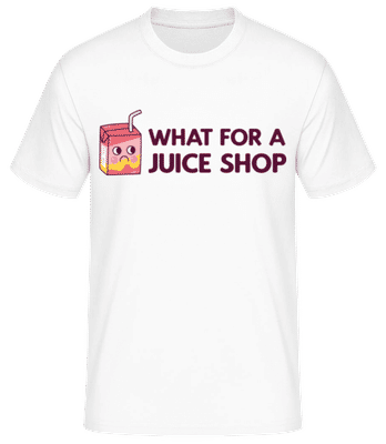 What For A Juice Shop - Männer Basic T-Shirt - Weiß - Vorne
