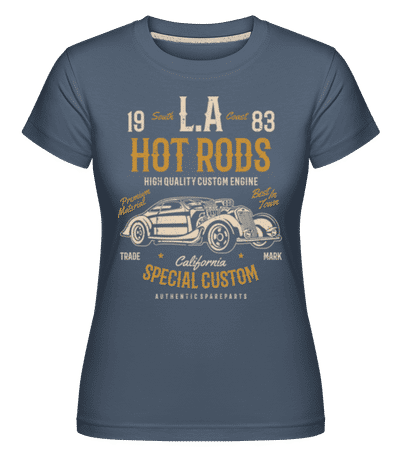 LA Hot Rods -  Shirtinator Women's T-Shirt - Denim - Front