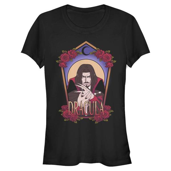 Aperçu: Netflix - Castlevania - Dracula Art Nouveau - Femme T-shirt - Noir - Devant