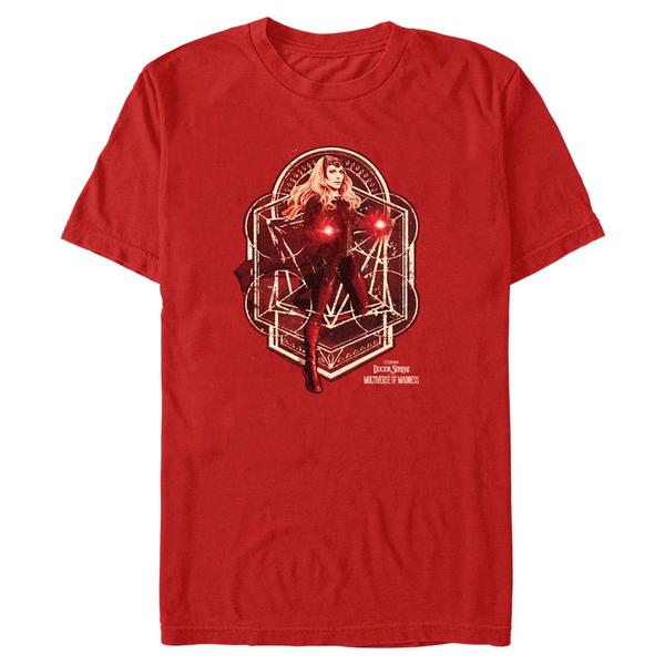 Preview: Marvel - Doctor Strange - Scarlet Witch Wanda Magic - Men's T-Shirt - Red - Front