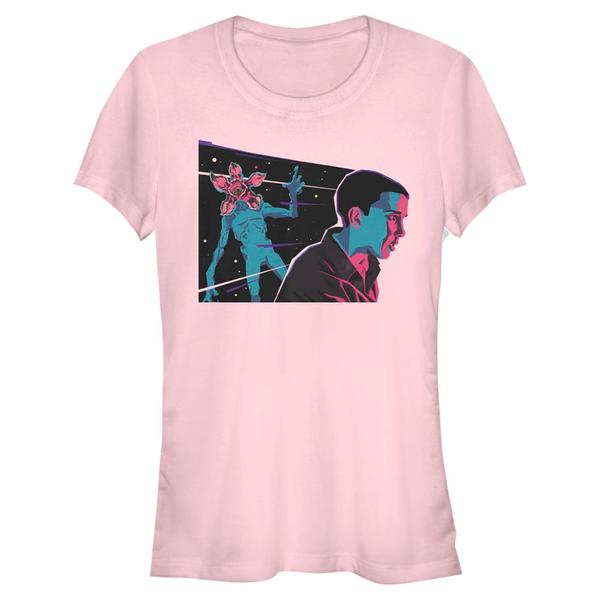 Aperçu: Netflix - Stranger Things - Eleven & Demogorgon Neon Eleven - Femme T-shirt - Rose - Devant