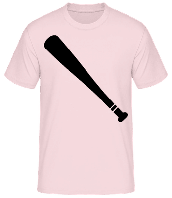 Baseballschläger - Männer Basic T-Shirt - Rosa - Vorne