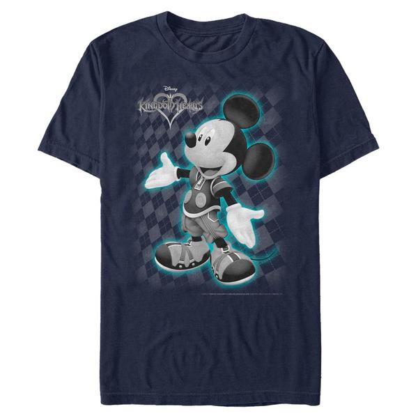 Preview: Disney - Kingdom Hearts - Mickey Mouse Mickey Hearts - Men's T-Shirt - Navy - Front