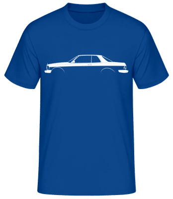 'Mercedes-Benz 280 CE C123' Silhouette - T-shirt standard Homme - Bleu royal - Devant