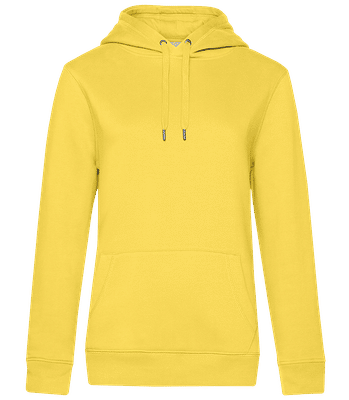 Sweat à capuche standard pour femme - Jaune - Devant