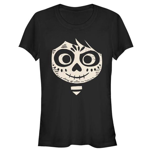 Aperçu: Pixar - Coco - Miguel Face - Halloween - Femme T-shirt - Noir - Devant