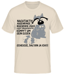 Nachtaktiver Waschbär · Männer Basic T-Shirt