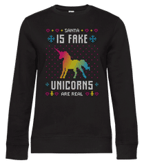 Santa Is Fake Unicorns Are Real · Frauen Standard Pullover