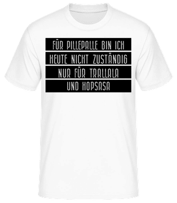 Pillepalle - Männer Basic T-Shirt - Weiß - Vorne